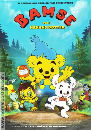 Bamse och häxans dotter 2016 poster Dennis Storhöi Bamse Christian Ryltenius Animerat