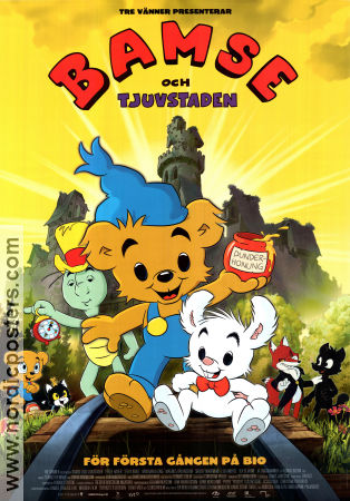 Bamse och tjuvstaden 2015 poster Bamse Christian Ryltenius Animerat Från serier Från TV