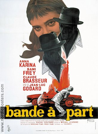 Bande a part 1964 poster Anna Karina Jean-Luc Godard