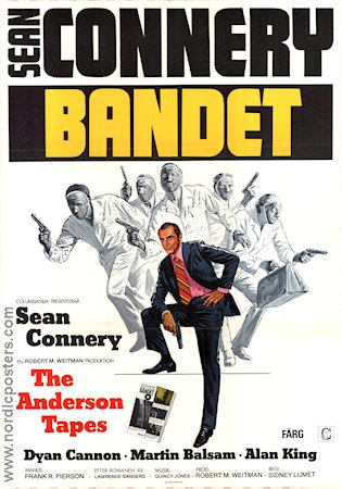 Bandet 1971 poster Sean Connery Dyan Cannon Martin Balsam Sidney Lumet