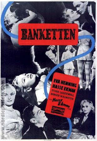 Banketten 1948 poster Eva Henning Ernst Eklund Elsa Carlsson Sture Lagerwall Hasse Ekman