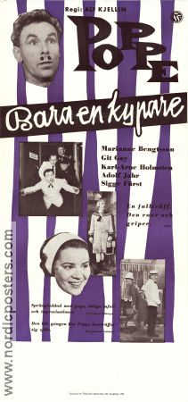 Bara en kypare 1959 poster Nils Poppe Marianne Bengtsson Git Gay Alf Kjellin