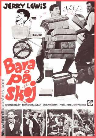 Bara på skoj 1961 poster Brian Donlevy Howard McNear Jerry Lewis