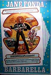 Barbarella 1968 poster Jane Fonda Roger Vadim