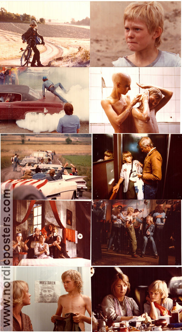 Barnens ö 1981 lobbykort Tomas Fryk Börje Ahlstedt Anita Ekström Kay Pollak Text: P C Jersild Barn