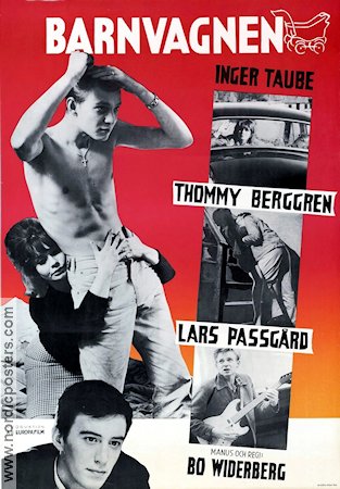 Barnvagnen 1963 poster Thommy Berggren Inger Taube Lars Passgård Bo Widerberg