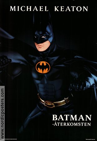 Batman återkomsten 1992 poster Michael Keaton Tim Burton Hitta mer: Batman Hitta mer: DC Comics Från serier