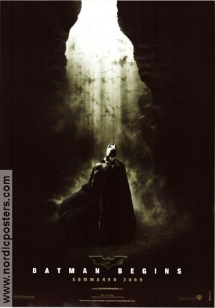 Batman Begins 2005 poster Christian Bale Michael Caine Liam Neeson Christopher Nolan Hitta mer: Batman Hitta mer: DC Comics