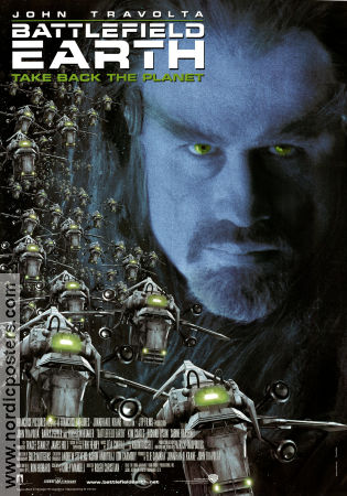 Battlefield Earth 2000 poster John Travolta Forest Whitaker Barry Pepper Roger Christian