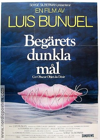 Begärets dunkla mål 1977 poster Fernando Rey Luis Bunuel Konstaffischer