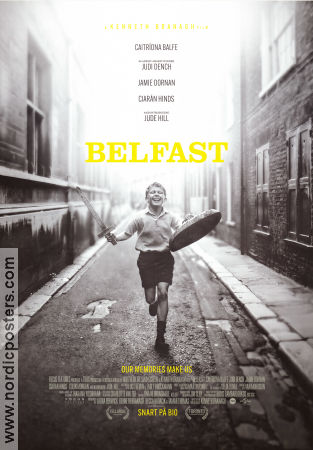 Belfast 2021 poster Jude Hill Lewis McAskie Caitriona Balfe Kenneth Branagh