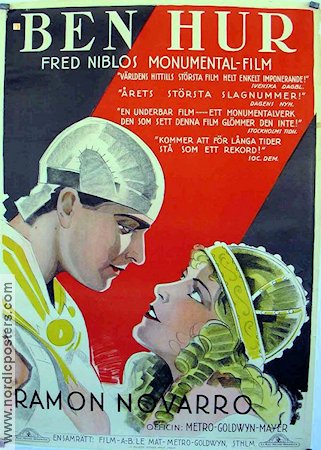 Ben Hur 1925 poster Ramon Navarro Fred Niblo