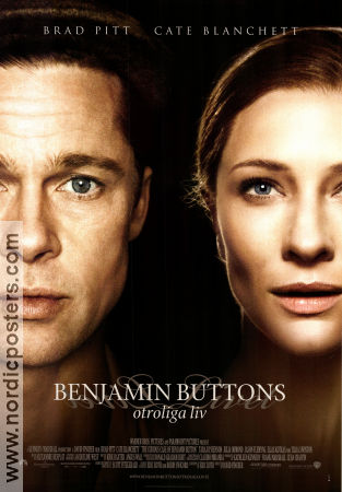 Benjamin Buttons otroliga liv 2008 poster Brad Pitt Cate Blanchett Tilda Swinton David Fincher