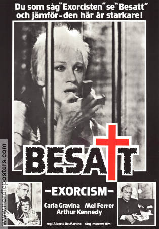 Besatt 1974 poster Carla Gravina Mel Ferrer Arthur Kennedy Alberto De Martino Religion