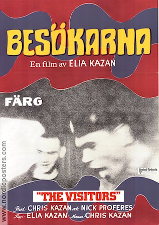 Besökarna 1972 poster Patrick McVey Patricia Joyce James Woods Elia Kazan