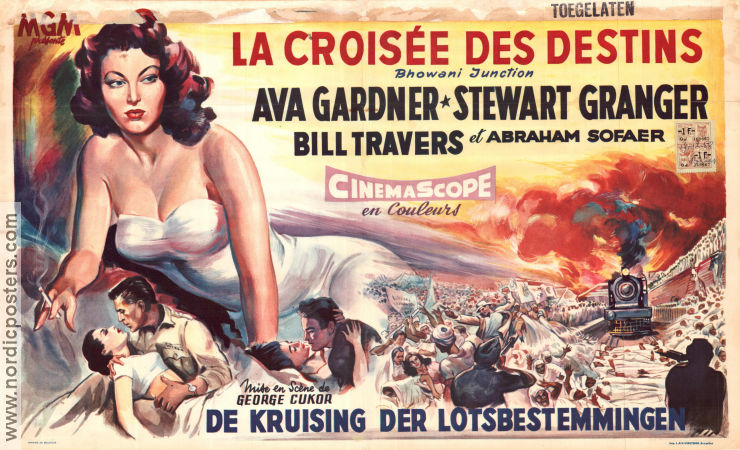 Bhowami Junction 1956 poster Ava Gardner Stewart Granger George Cukor