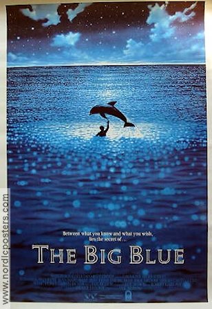 The Big Blue 1988 poster Rosanna Arquette Jean Reno Luc Besson Dykning