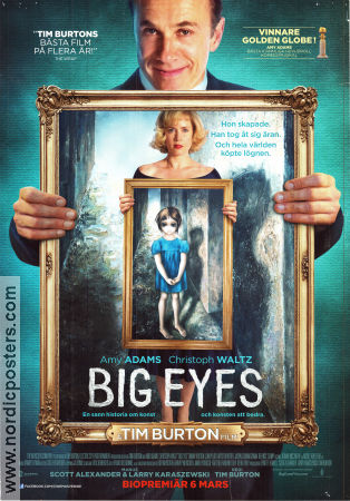 Big Eyes 2014 poster Amy Adams Christoph Waltz Danny Huston Tim Burton Hitta mer: Margaret Keane Konstaffischer
