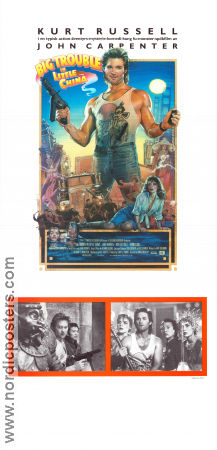 Big Trouble in Little China 1986 poster Kurt Russell Kim Cattrall Dennis Dun John Carpenter Affischkonstnär: Drew Struzan Asien