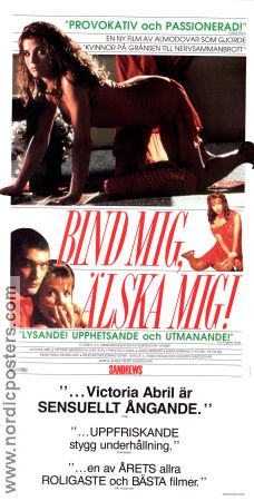 Bind mig älska mig 1989 poster Victoria Abril Antonio Banderas Loles Leon Pedro Almodovar Damer Spanien