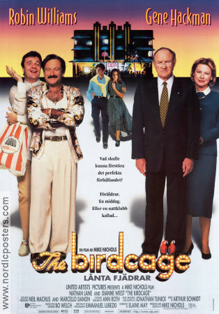 The Birdcage 1995 poster Robin Williams Nathan Lane Gene Hackman Mike Nichols