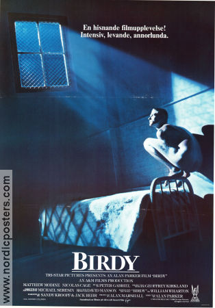 Birdy 1984 poster Matthew Modine Nicolas Cage John Harkins Alan Parker