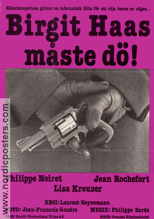 Birgit Haas måste dö 1981 poster Philippe Noiret Jean Rochefort Lisa Kreuzer Laurent Heynemann Vapen