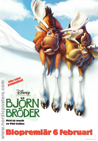 Björnbröder 2003 poster Joaquin Phoenix Aaron Blaise Animerat