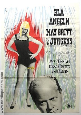 Blå ängeln 1959 poster May Britt Curd Jürgens