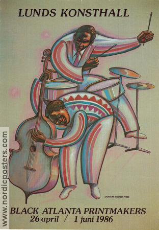 Black Atlanta Printmakers 1986 affisch Hitta mer: Lunds Konsthall Affischkonstnär: Zachariah Anderson Jazz Konstaffischer
