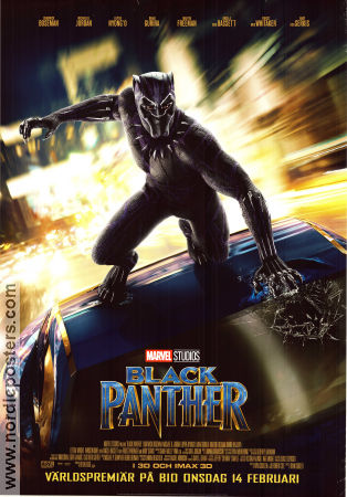 Black Panther 2018 poster Chadwick Boseman Michael B Jordan Lupita Nyongo Ryan Coogler Hitta mer: Marvel