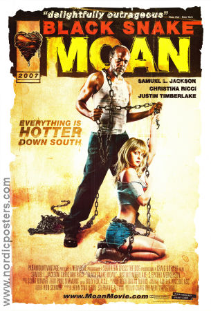 Black Snake Moan 2007 poster Samuel L Jackson Christina Ricci Justin Timberlake Craig Brewer