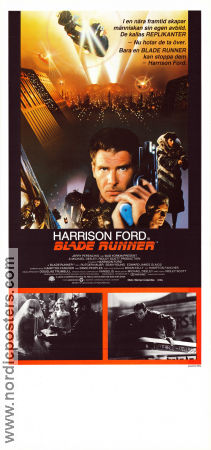 Blade Runner 1982 poster Harrison Ford Sean Young Rutger Hauer Ridley Scott Kultfilmer