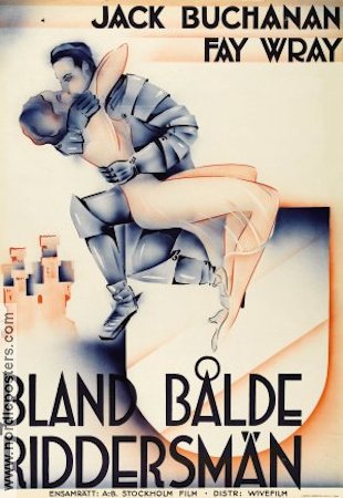 Bland bålde riddersmän 1936 poster Jack Buchanan Fay Wray