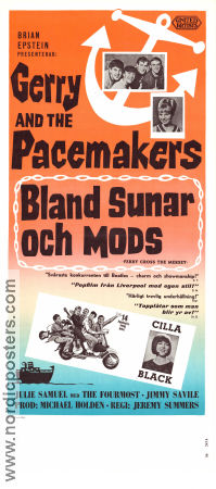 Bland sunar och mods 1964 poster Gerry Marsden Freddie Marsden Leslie Maguire Gerry and Pacemakers Cilla Black Brian Epstein Jeremy Summers Musikaler