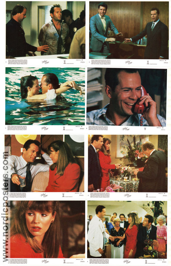 Blind Date 1987 lobbykort Kim Basinger Bruce Willis John Larroquette Blake Edwards