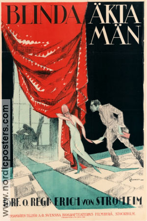 Blinda äkta män 1920 poster Sam De Grasse Una Trevelyn Erich von Stroheim