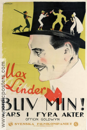 Bliv min 1921 poster Alta Allen Max Linder