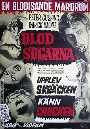 Blodsugarna 1972 poster Peter Cushing