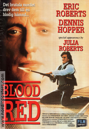 Blood Red 1989 poster Eric Roberts Giancarlo Giannini Dennis Hopper Peter Masterson