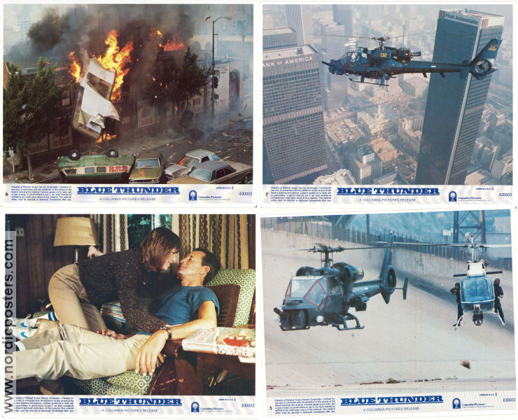 Blue Thunder 1983 lobbykort Roy Schaeder Warren Oates Candy Clark John Badham