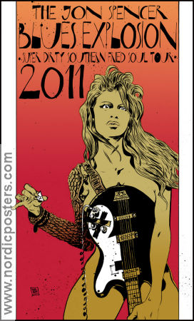 Jon Spencer Blues Explosion Litho No 62 of 100 2011 affisch Affischkonstnär: Paul Pope Hitta mer: Comics