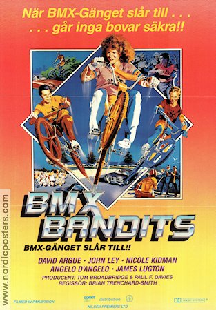 BMX Bandits 1985 poster Nicole Kidman Filmen från: Australia Cyklar