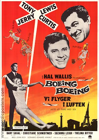 Boeing Boeing 1965 poster Tony Curtis John Rich