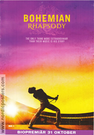 Bohemian Rhapsody 2018 poster Rami Malek Lucy Boynton Gwilym Lee Hitta mer: Queen Rock och pop