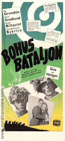 Bohus bataljon 1949 poster Per Grundén Doris Svedlund Gus Dahlström Arthur Spjuth