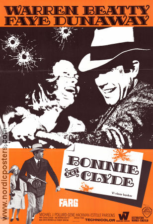Bonnie och Clyde 1967 poster Warren Beatty Arthur Penn