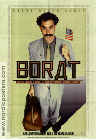 Borat 2006 poster Sacha Baron Cohen Ken Davitian Luenell Larry Charles Kultfilmer