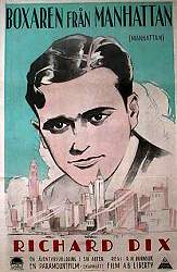 Boxaren från Manhattan 1925 poster Richard Dix