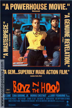 Boyz n the Hood 1991 poster Ice Cube Cuba Gooding Hudhail Al-Amir John Singleton Gäng